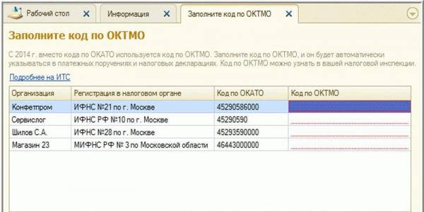 Hogyan lehet megtudni az Okato szervezetet adóazonosító szám alapján